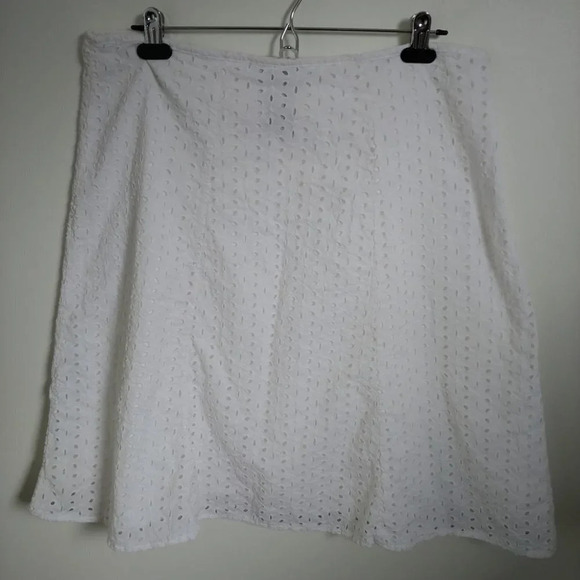 George White Eyelet A-Line Full Skirt, Lining, 14 - Picture 4 of 6